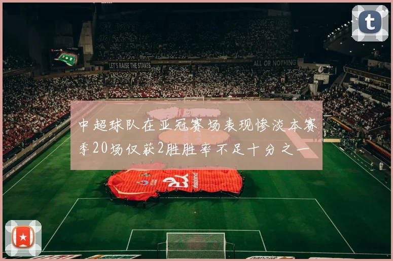 中超球队在亚冠赛场表现惨淡本赛季20场仅获2胜胜率不足十分之一